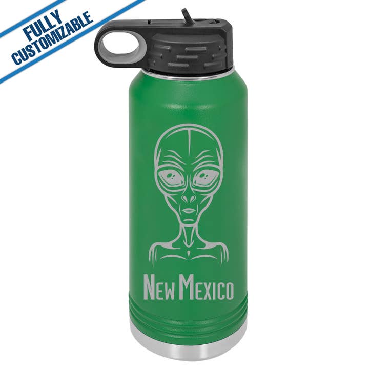 GiftWorksPlus - Wholesale Water Bottle - 32oz. Engraved Water Bottle with Straw - Fully Customizable14