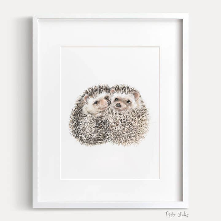 Lámina artística Bodas y Aniversarios | Erizos enamorados para venta al por mayor de Triple Studio