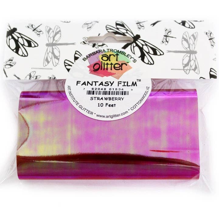 FANTASY FILM STRAWBERRY (4"x 10') for wholesale by Art Institute Glitter Inc