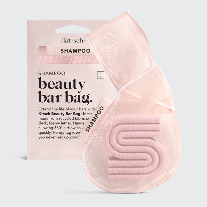 KITSCH - Wholesale Shampoo Puck/Solid Shampoo - Shampoo Beauty Bar Bag - Blush