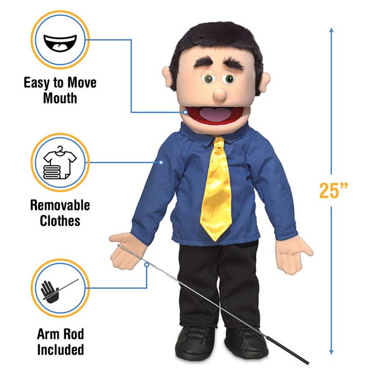 Silly Puppets - Wholesale Puppet - Kids & Baby - Silly Puppets George, Dad Peach Skin (25")2