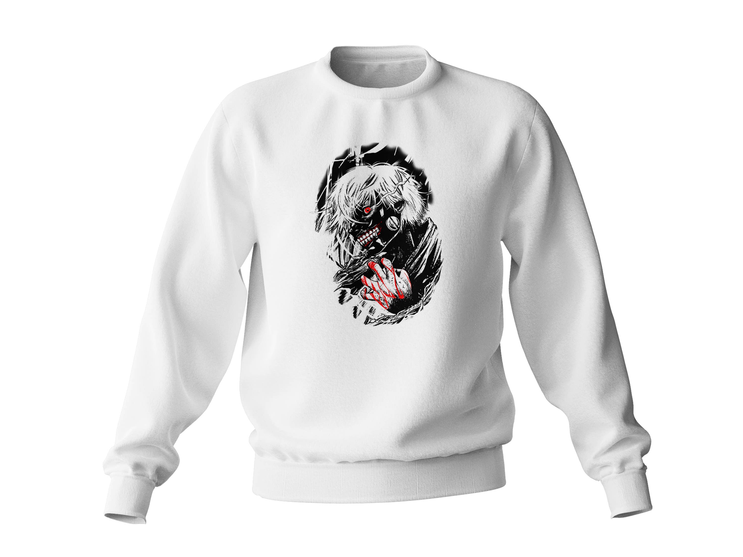 Altercos - Wholesale Graphic Sweatshirt - Unisex - Tokyo Ghoul Kaneki Sweatshirt0