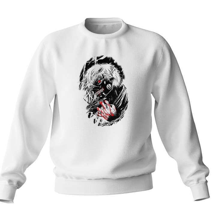 Altercos - Wholesale Graphic Sweatshirt - Unisex - Tokyo Ghoul Kaneki Sweatshirt0