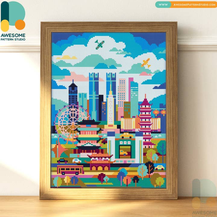 Nanchang China, Diamond Painting DIY Craft Kit - 120x162 for wholesale by Awesome Pattern Studio