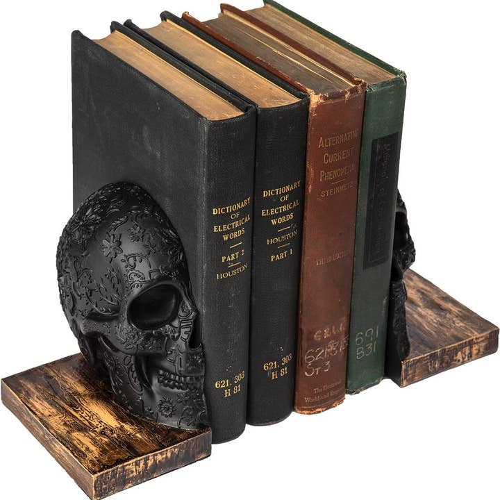 Skull Book Ends Gothic, Lifesize Human, Halloween Fall Decor and other Purchase Wholesale dark academia. Free Returns & Net 60 Terms on Faire trending on Faire.