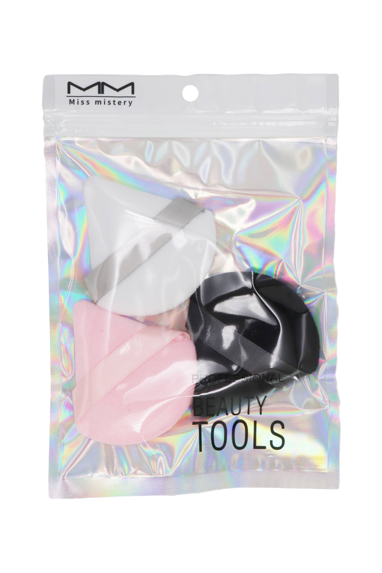 Cap Zone - Wholesale Makeup Sponge/Blender - Velvety Triangle Makeup Powder Puff - 3 pc/bag3