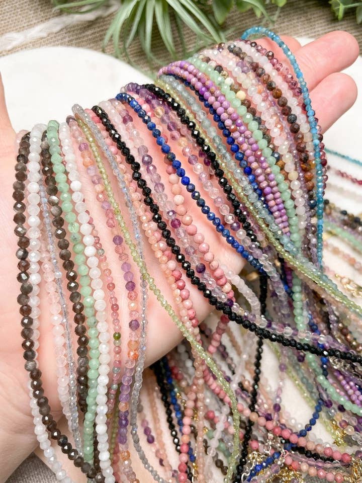 Crystal Beaded Choker Necklace for wholesale by Copper Ashes