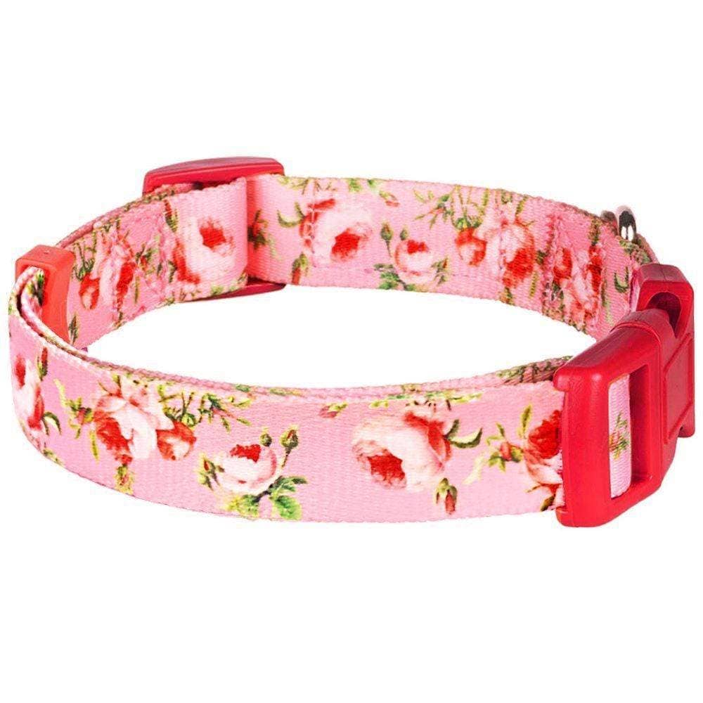 Blueberry Pet - Wholesale Halsband - Hond - Lichtgewicht verstelbare hondenhalsband met lente bloemenpatroon13