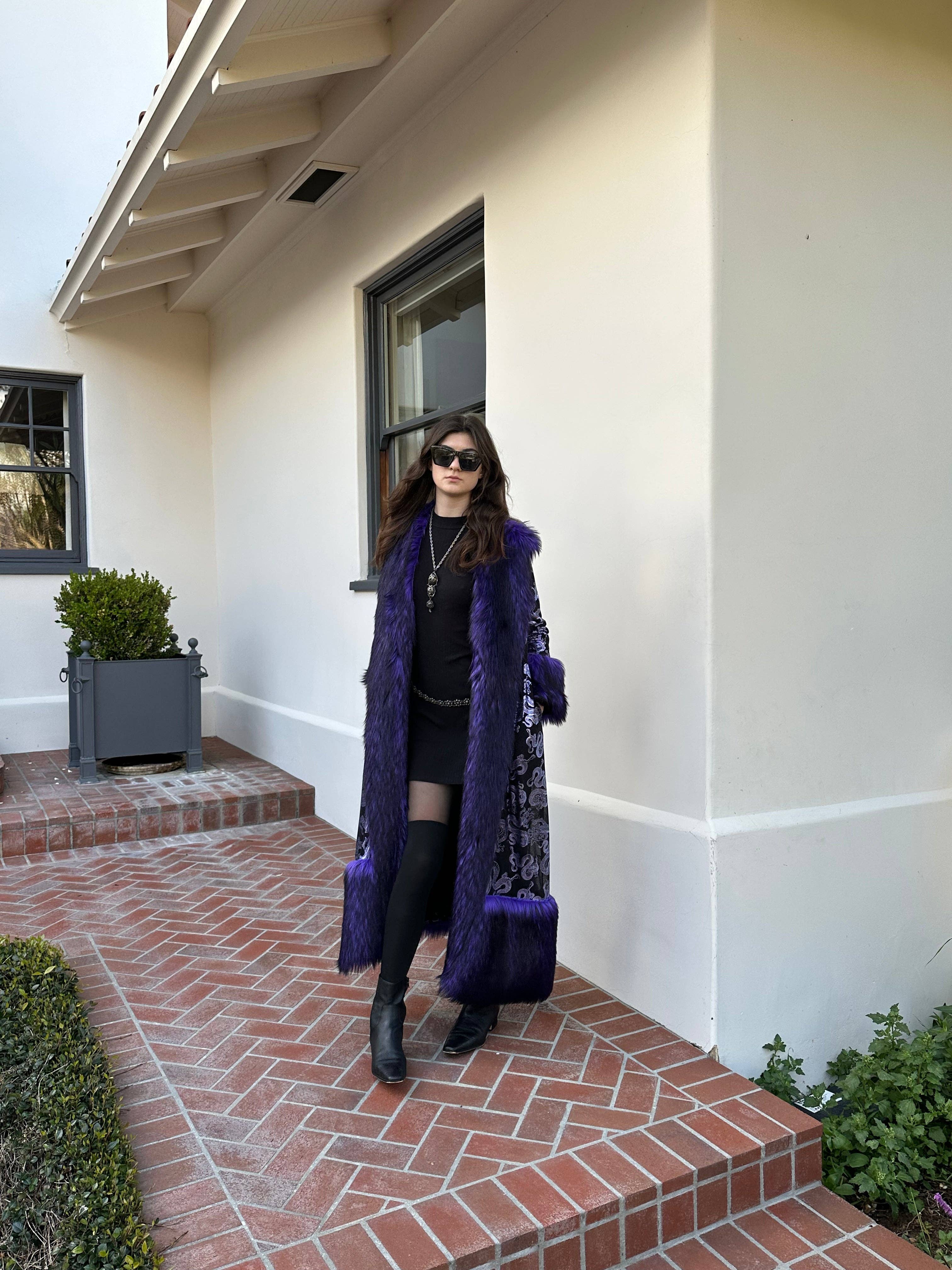 Jennafer Grace - Venta al por mayor Abrigos de piel/piel sintética - Mujer - Abrigo de Piel Sintética Penny Deluxe Nymeria Plum6