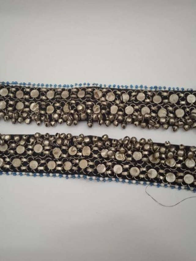 Afghan Kuchi Fußkettchen Paar, afghanische Fußkette mit silbernen Glocken für den Großhandel von vintarust