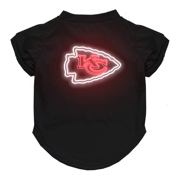 Little Earth Productions - Wholesale Pet Shirt - Dog - NFL Kansas City Chiefs Neon Pet T-Shirt
