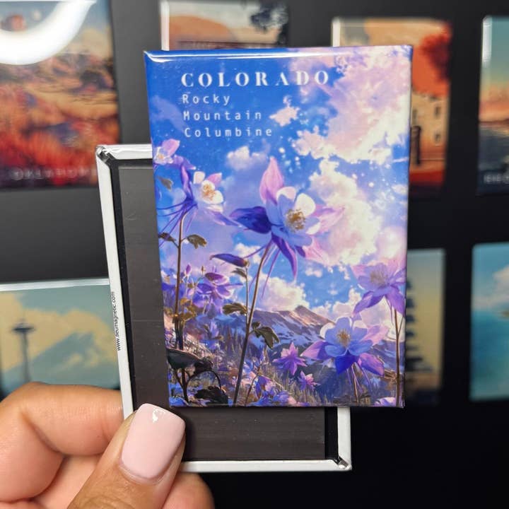 Colorado Staatsblumen-Magnet - Rocky Mountain Akelei für den Großhandel von Tieu Magnetic