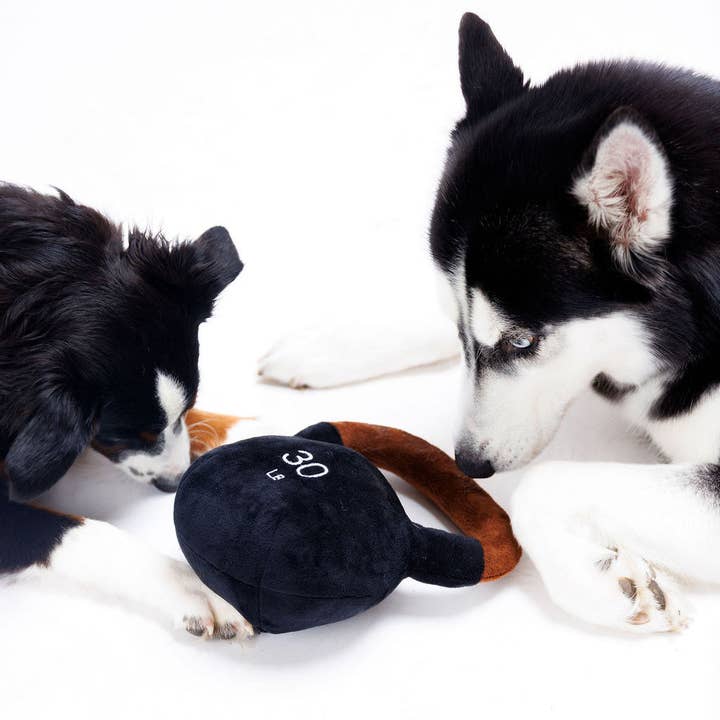 Both Tails - Wholesale Pet Squeaky Toy - Dog - Kettlebell Plush Dog Toy with Squeaker3