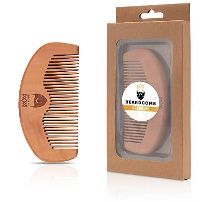 THRONE – wholesale Skäggborste/kam – Premium skäggkam i persikoträd9