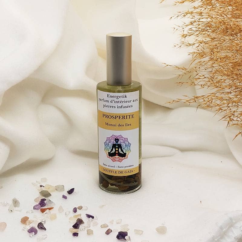 Sarl SdG / Souffle de Gaïa - Wholesale Room & Linen Spray - Spray d'ambiance Prospérité aux pierres infusées