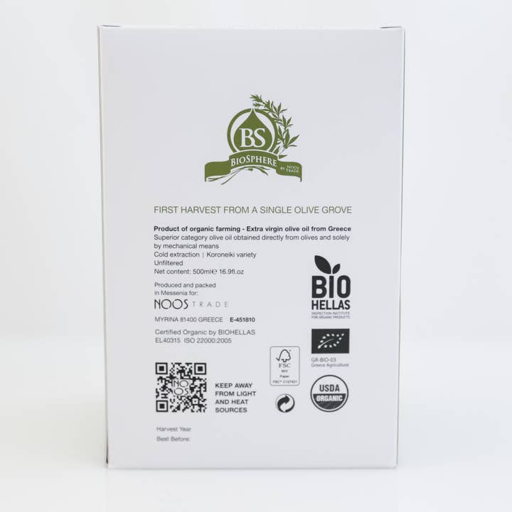 Olive oil at its best – wholesale Olivolja – Biosphere Premium Ekologisk Extra jungfruolja från Grekland