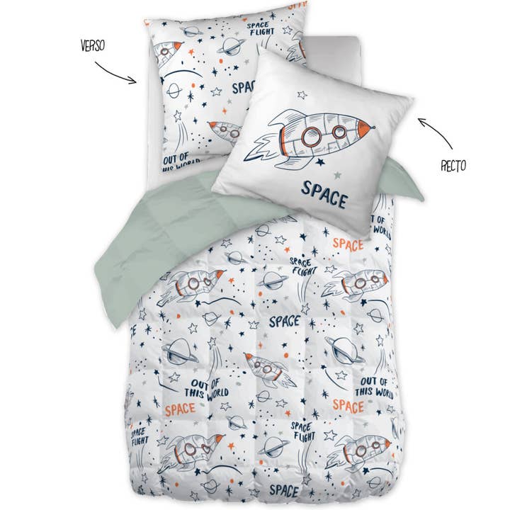 PRINTED DUVET 140 x 200 cm GALAXY for wholesale by L'effet Papillon