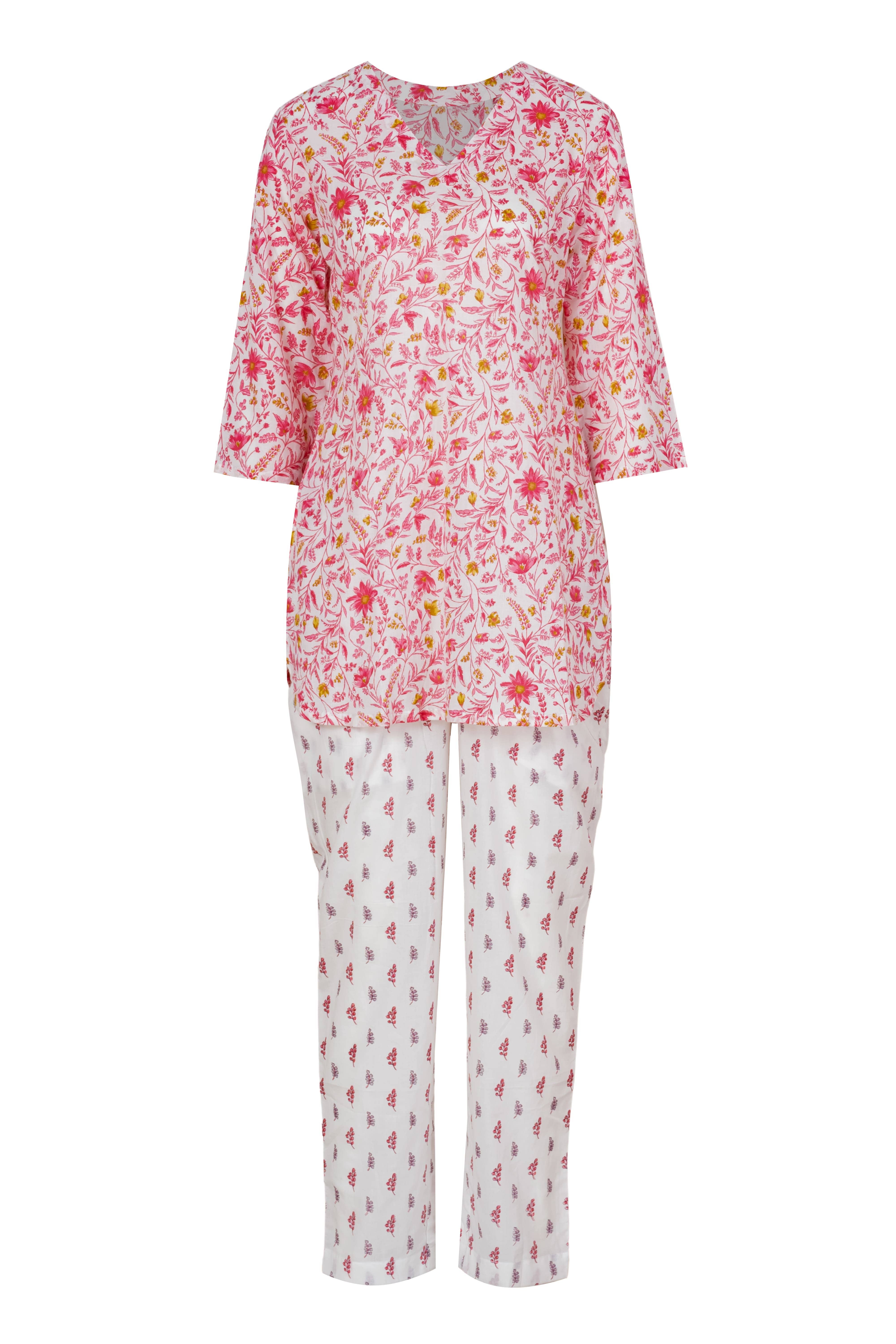 Ariastop.com corporation - Wholesale Lounge Set - Women's - Women’s Printed Cotton Loungewear Set6