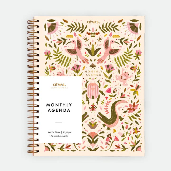 Pink Croco - Planeador Mensal com Espirais (Disponível em breve) por atacado de ALL THE WAYS TO SAY - Europe