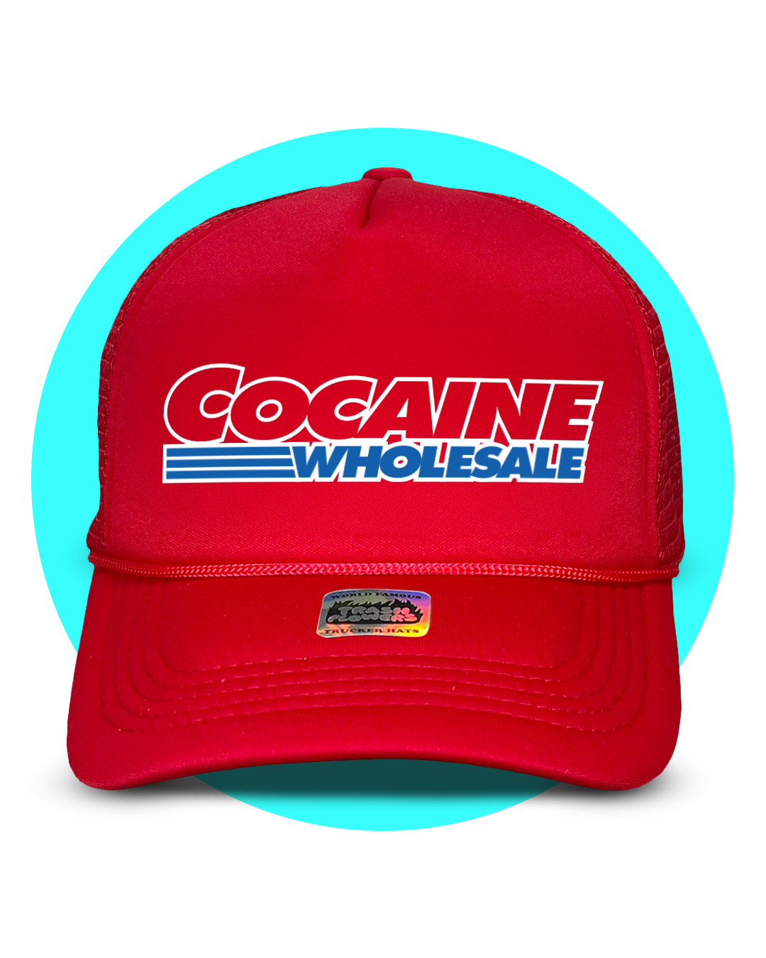 Trash Flowers Trucker Hats - Wholesale Trucker Hat - Unisex - Cocaine Wholesale Trucker Hat1