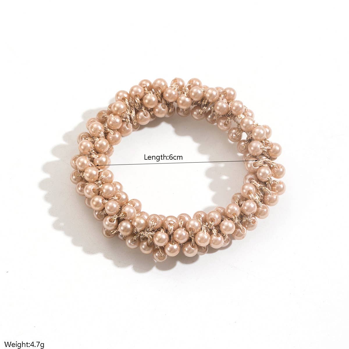 ACCITY - Wholesale Hair Tie - Gold Thread Pearl Elastic Hair Tie for Women_CWAJE059103