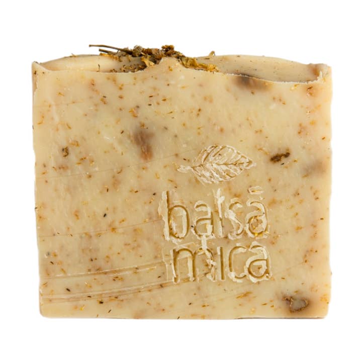 Shea, Palmarosa & Pepermuntzeep voor wholesale door Balsámica Natural Cosmetics