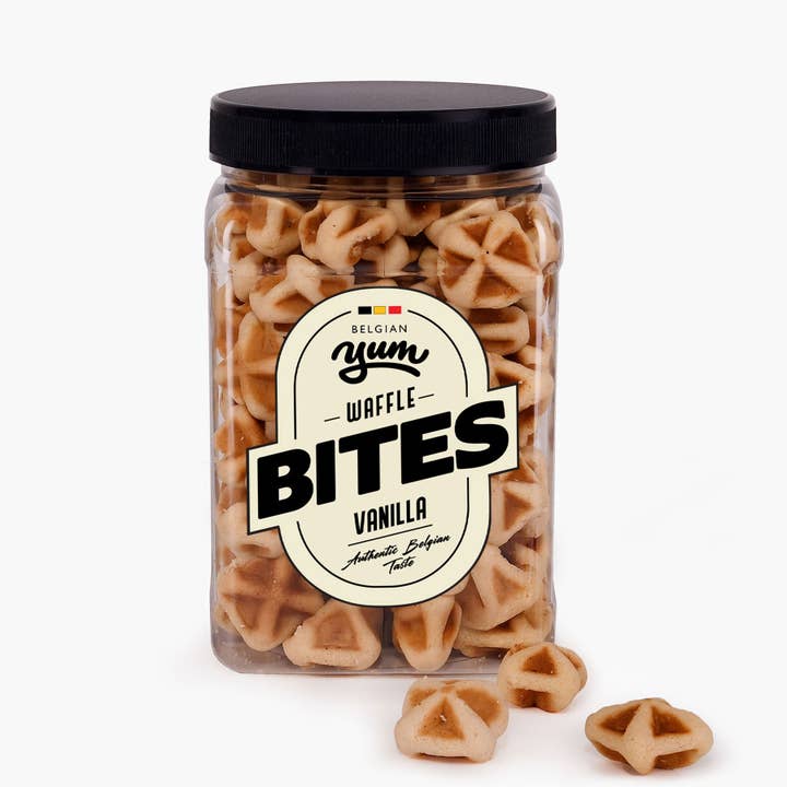 Belgian Waffle Bites 25oz – Vanilla for wholesale by BelgianYum