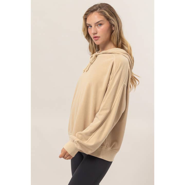 HYFVE - Wholesale Hoodie - Women's - Seam Detailed Long Sleeve Oversized Hoodie31