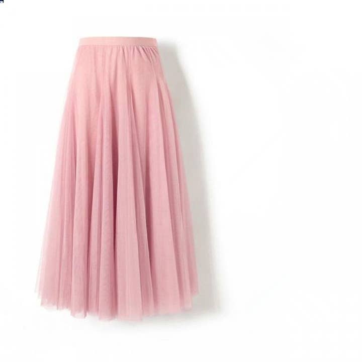 Midi Pleated Tulle Skirt for wholesale by Plush Looks