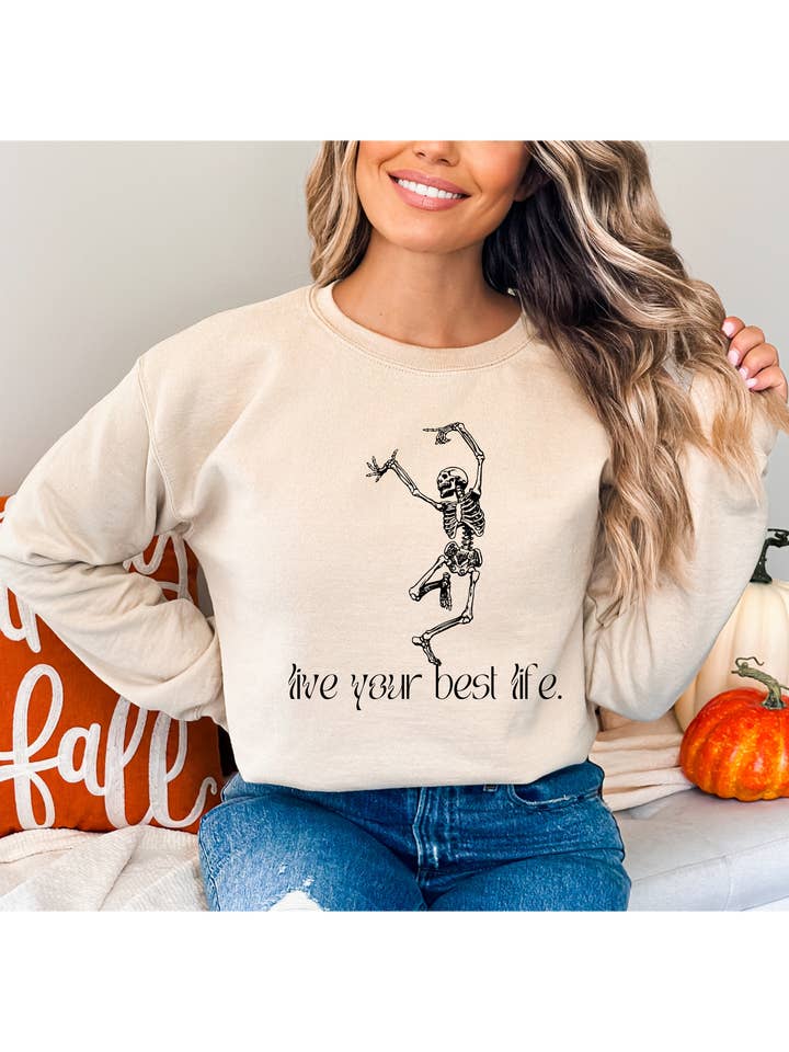Felpa Live Your Best Life per la vendita all'ingrosso da parte di Caddaray