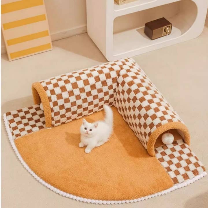 Toby Supply - Wholesale Pet Bed - Cat - 4-Season Cat Tunnel Bed, Removable, Secure & Cozy_CWMM7043