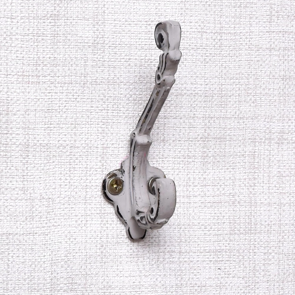 1 Piece Iron Double Prong Robe Hanger for Wall Grey for wholesale on Faire0