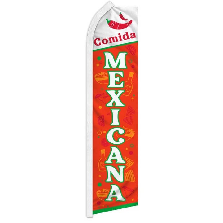 Comida Mexicana Super Flag för wholesale av Flags Importer