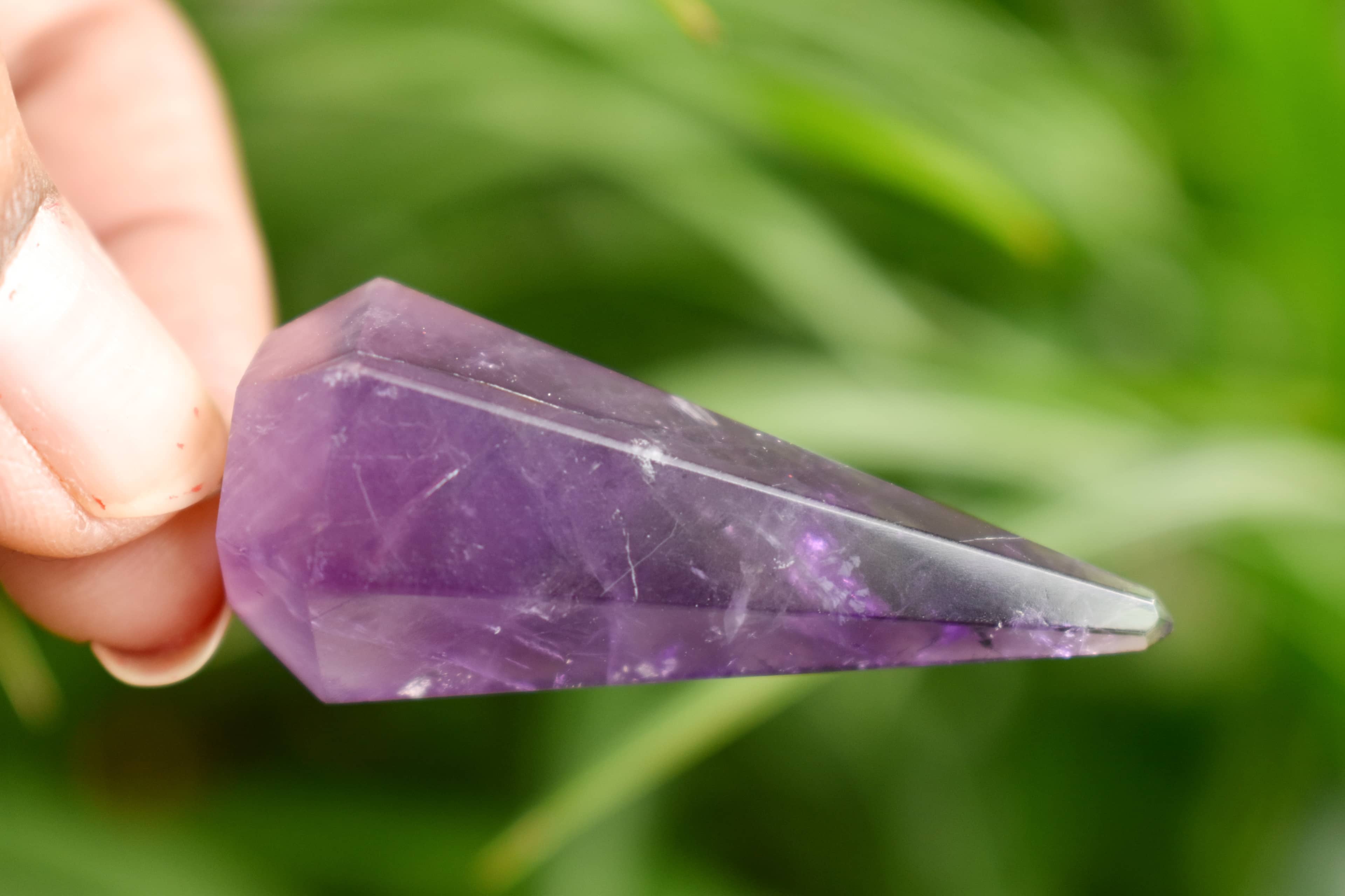 Soothing Crystals - Wholesale Spiritual Stone/Crystal - Dowsing Pendulum | Amethyst | Faceted Crystal Pendulum12