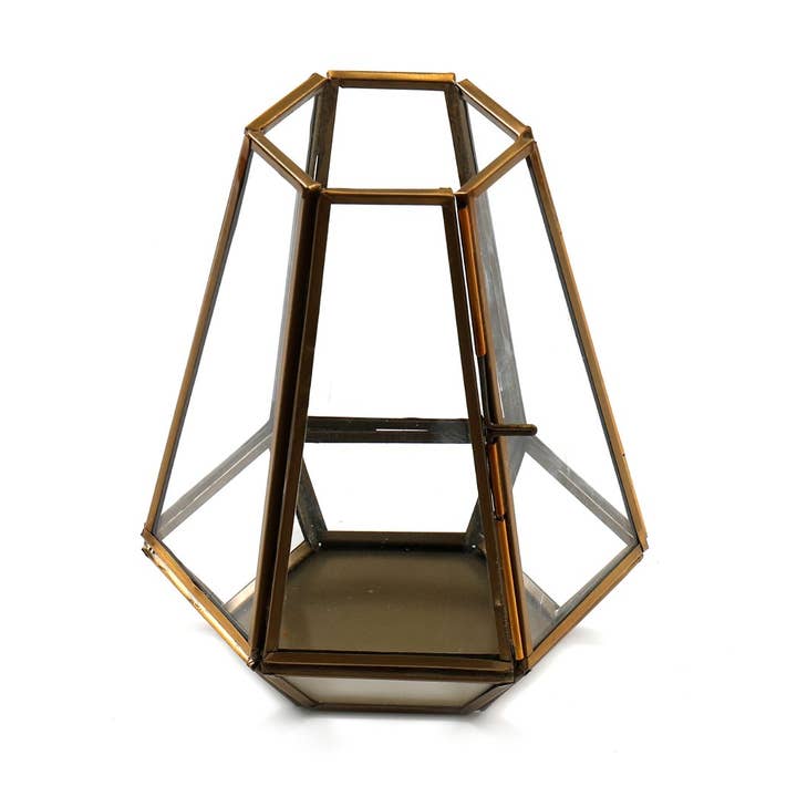 From Under The Stairs – wholesale Ljushållare – Brons glas te ljus hållare