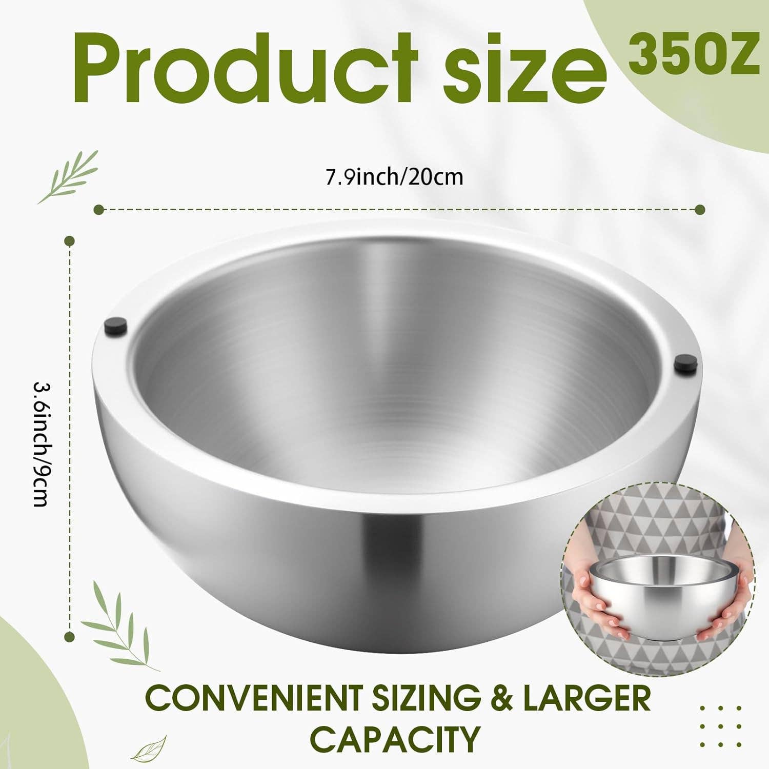 VIGOR - Wholesale Serve Bowl - Dip Chiller Bowl,304 Stainless Steel Ice Chamber for Salsa1