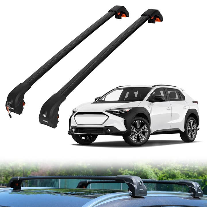 Heavy Duty 220 LBS Roof Rack Cross Bars for Subaru Solterra 2023-2026 - Silver for wholesale by Erkul Auto USA