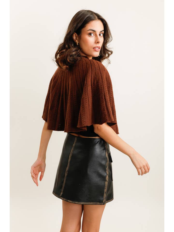 Daphnea - Wholesale Cape - Women's - A1551 KNIT CAPE7