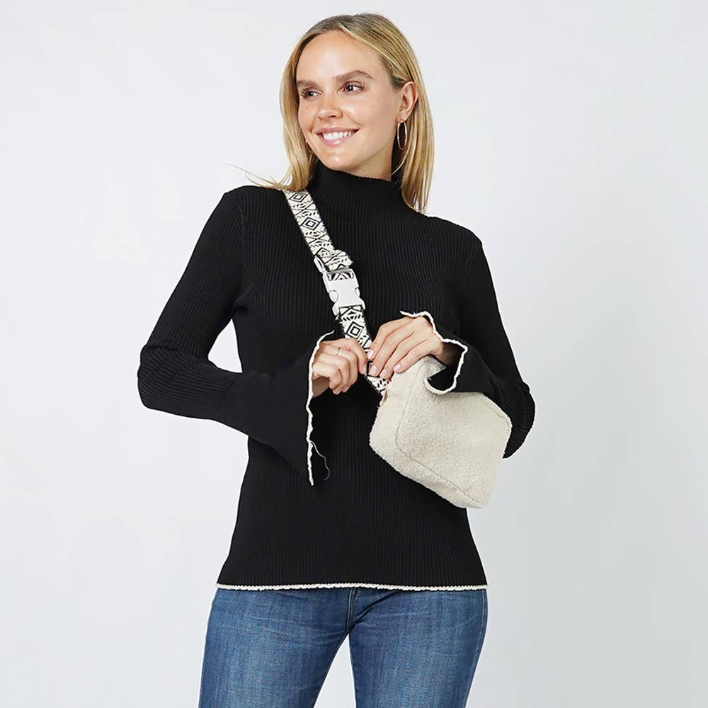 Sensibling Corp. - Wholesale Belt Bag - Women's - Teddy Fur Sling Bag / Belt Bag
0