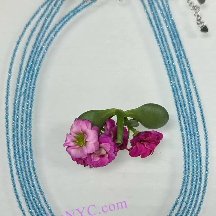 Collares de Topacio Natural de 2 mm Cristales Energía Sanadora para venta al por mayor de KayleeNYC