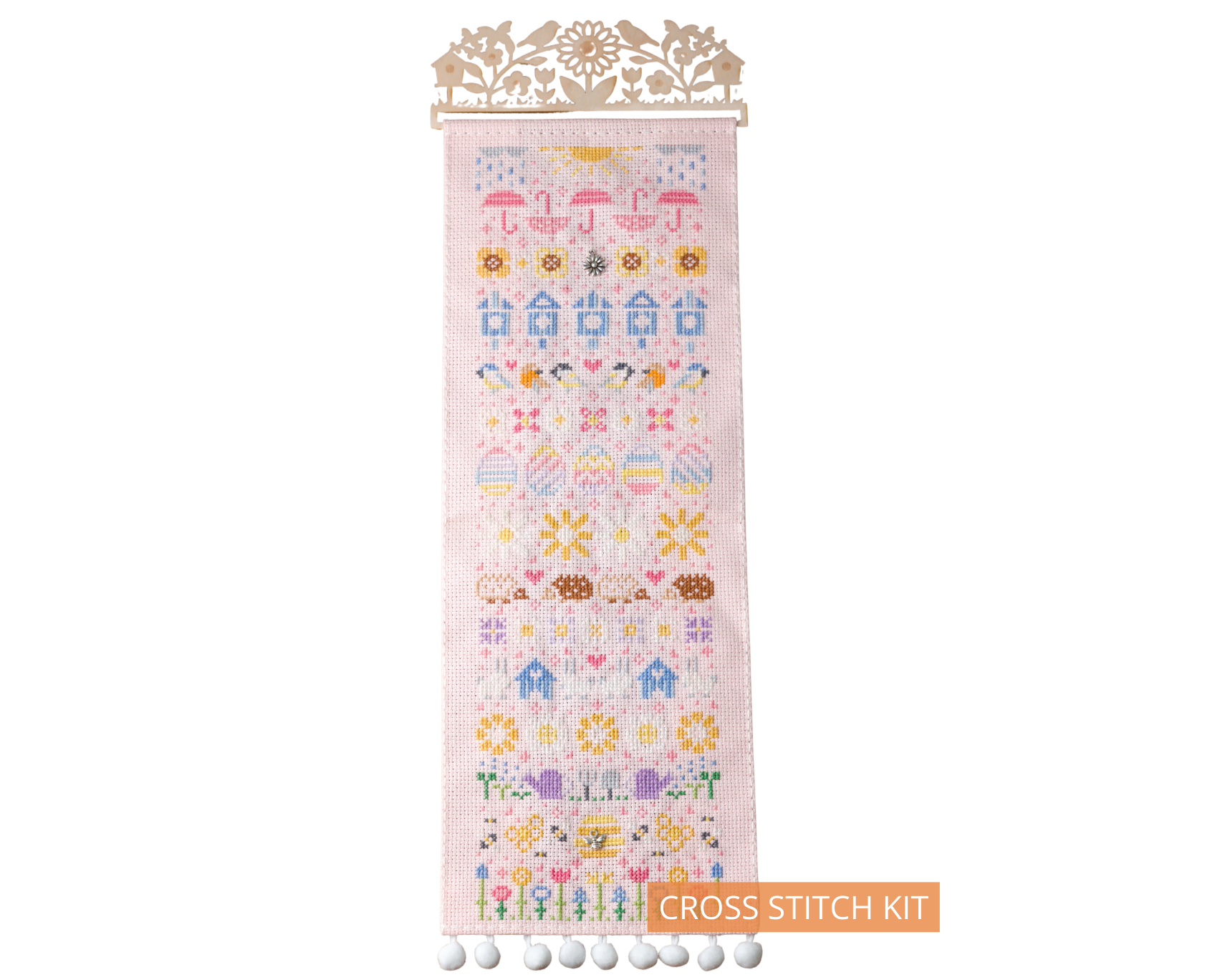 Stitchonomy - Wholesale Embroidery/Cross Stitch Supplies - Lente Banner Kruissteekpakket0