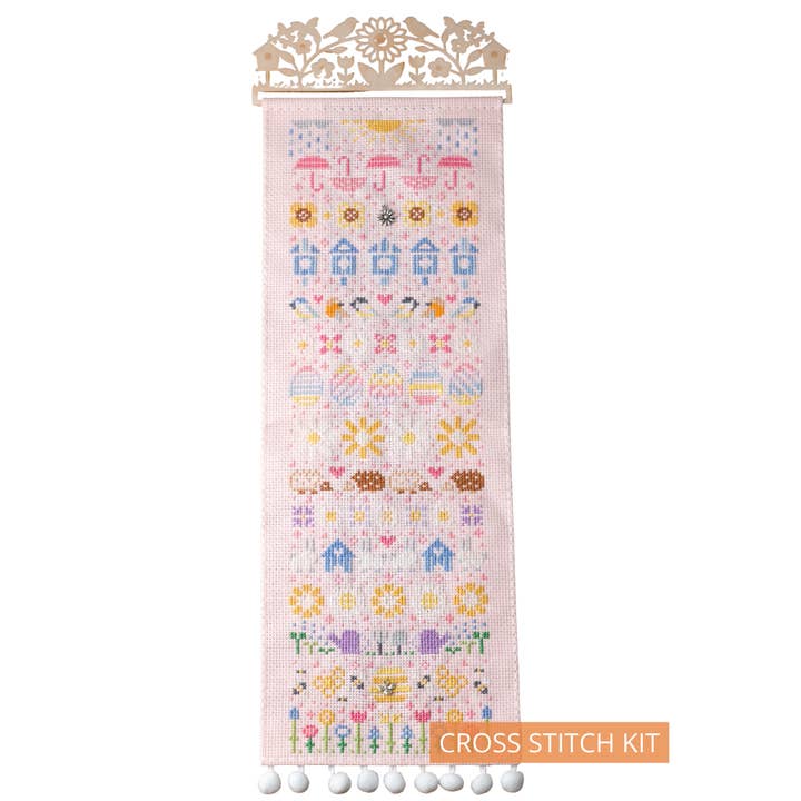 Stitchonomy - Wholesale Embroidery/Cross Stitch Supplies - Lente Banner Kruissteekpakket0