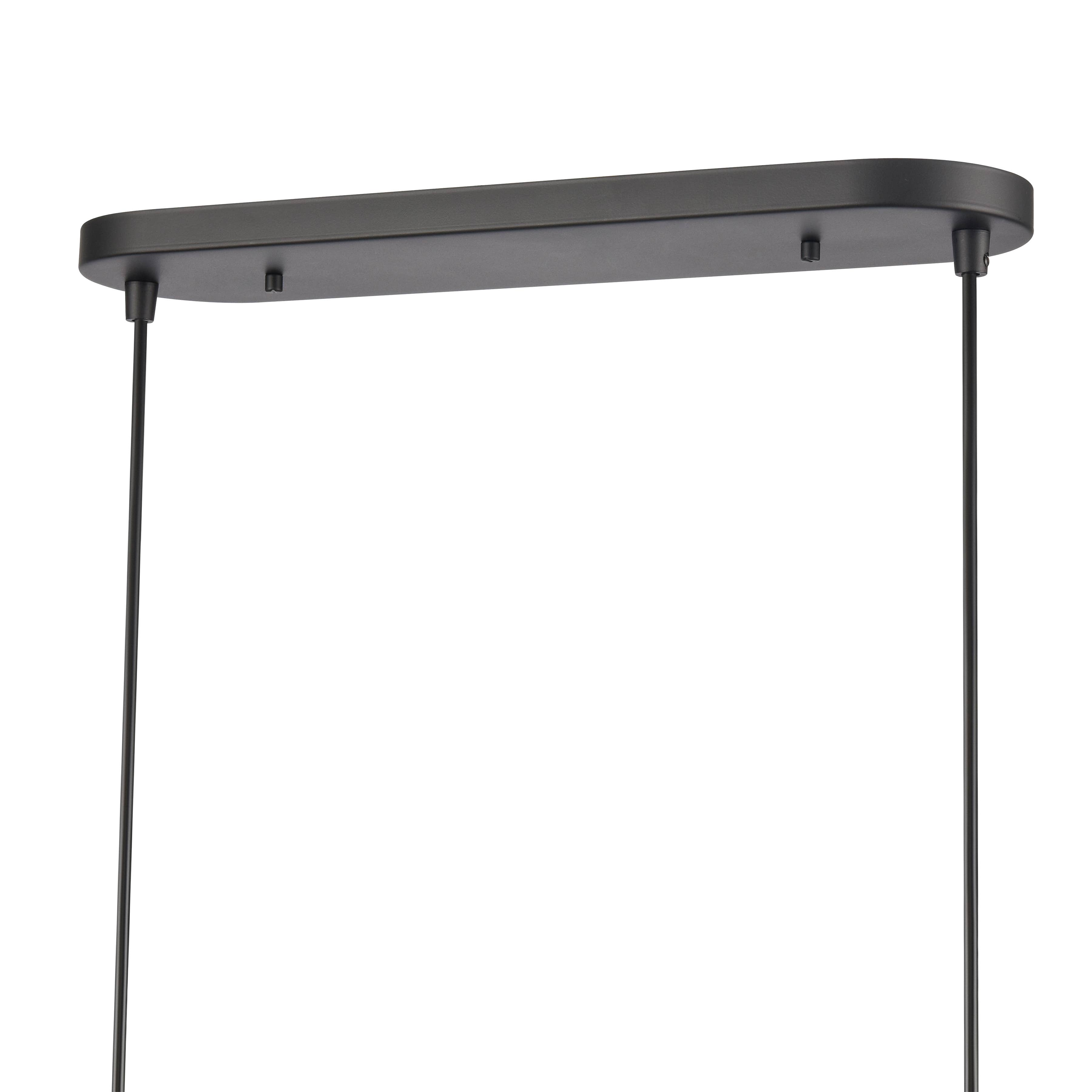 Matte Black Wyatt 40.5'' Wide Integrated LED Linear Chandelier for wholesale on Faire2