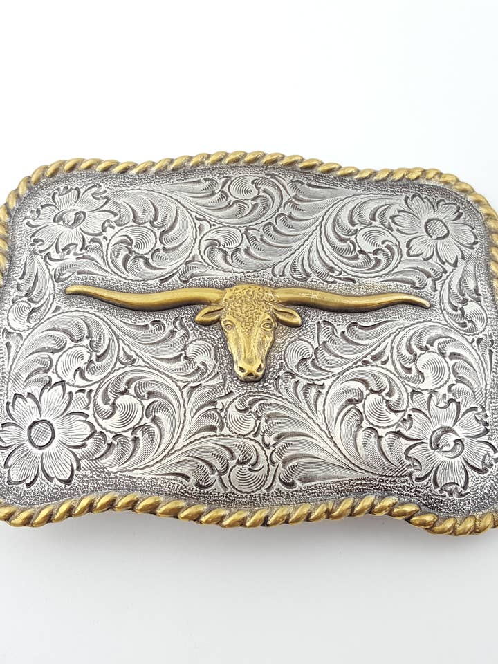 Buckle: Western Long Horn Buckle for wholesale by Axesoria West