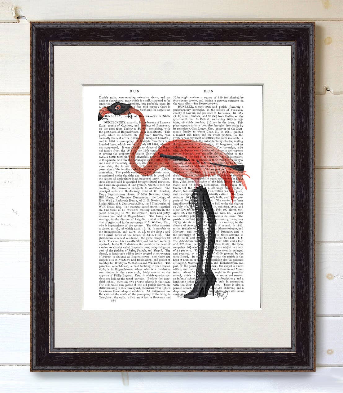 FabFunky Ltd – wholesale Art print – Flamingo with Kinky Boots, Book Print / Art Print / Wall Art4