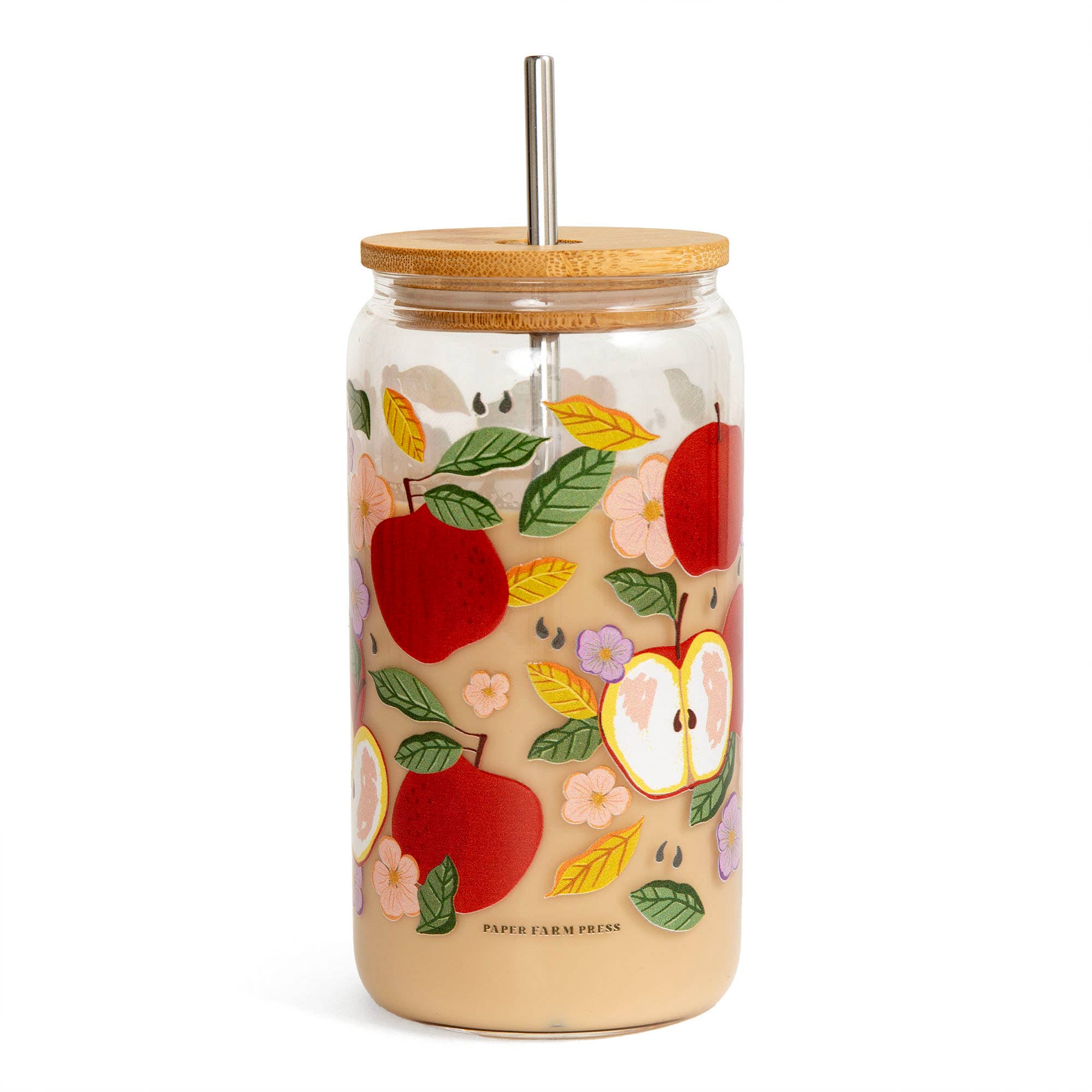 Paper Farm Press - Wholesale Drinking Glass/Cup - Apple Tree Glass Can1