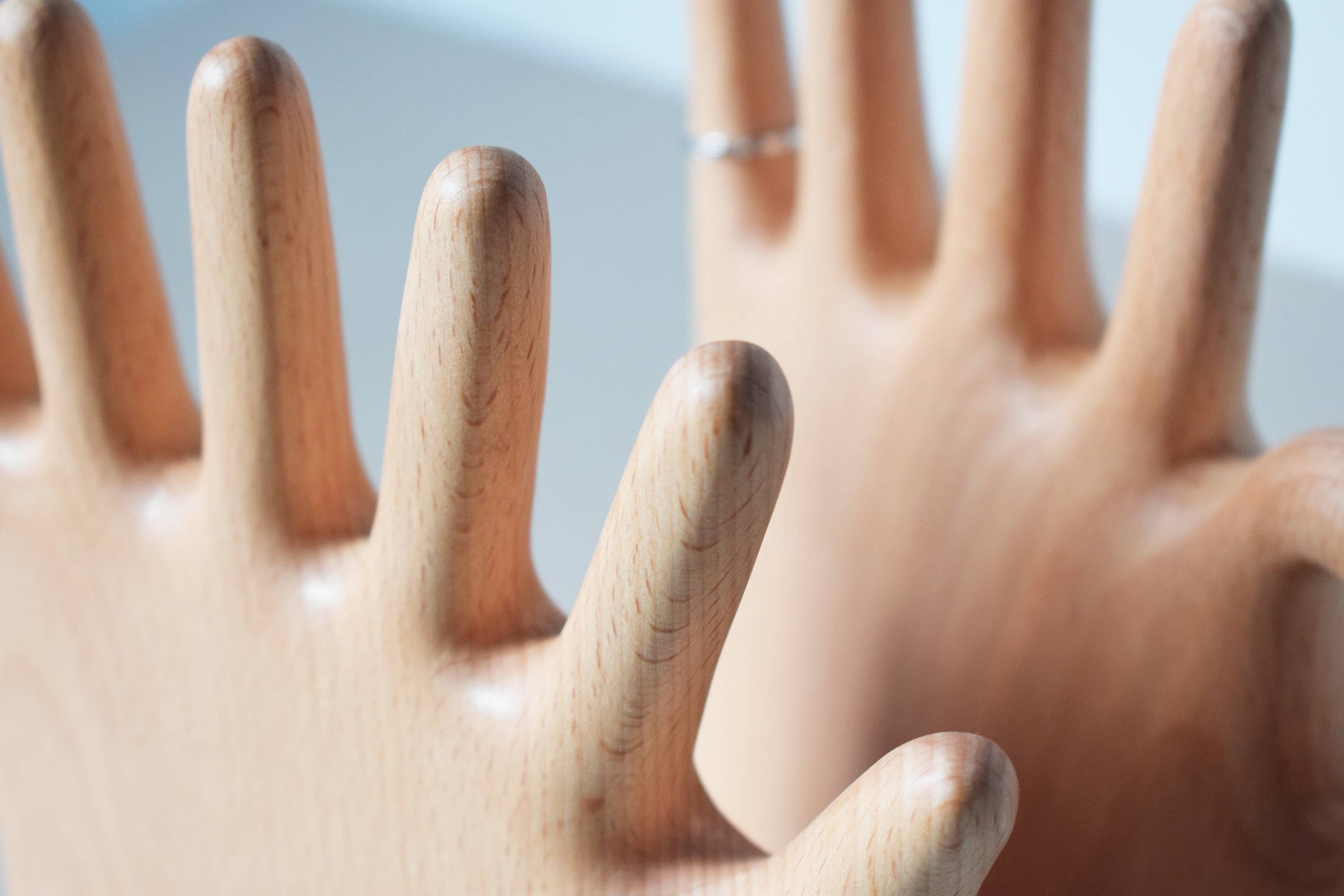 Senser Woodcraft – Suporte de joias e exposição por atacado – Suporte para Joias 'Mais Dedos' - Decoração para Mesa6