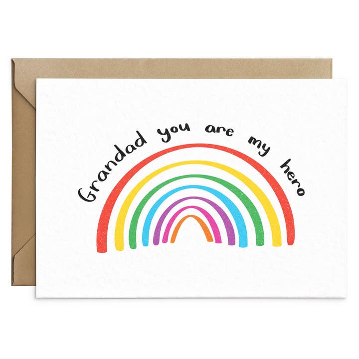 Grandad Hero Rainbow Card for engroshandel hos Poppins & Co.