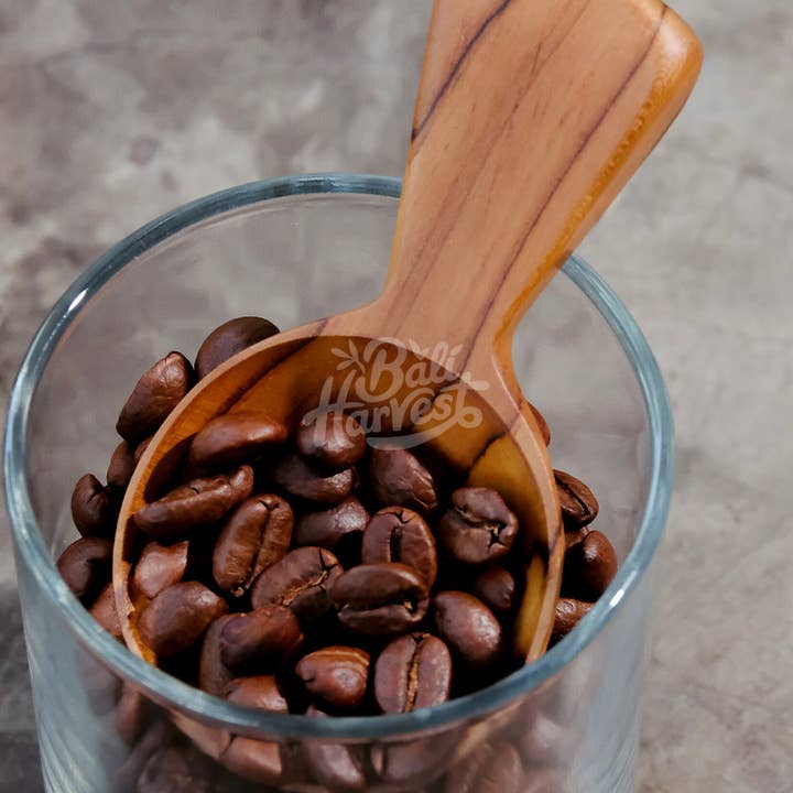 Bali Harvest - Wholesale Measuring spoon - Teak Wooden Scoop - Flour Coffee Spice Sugar Measuring Spoon1