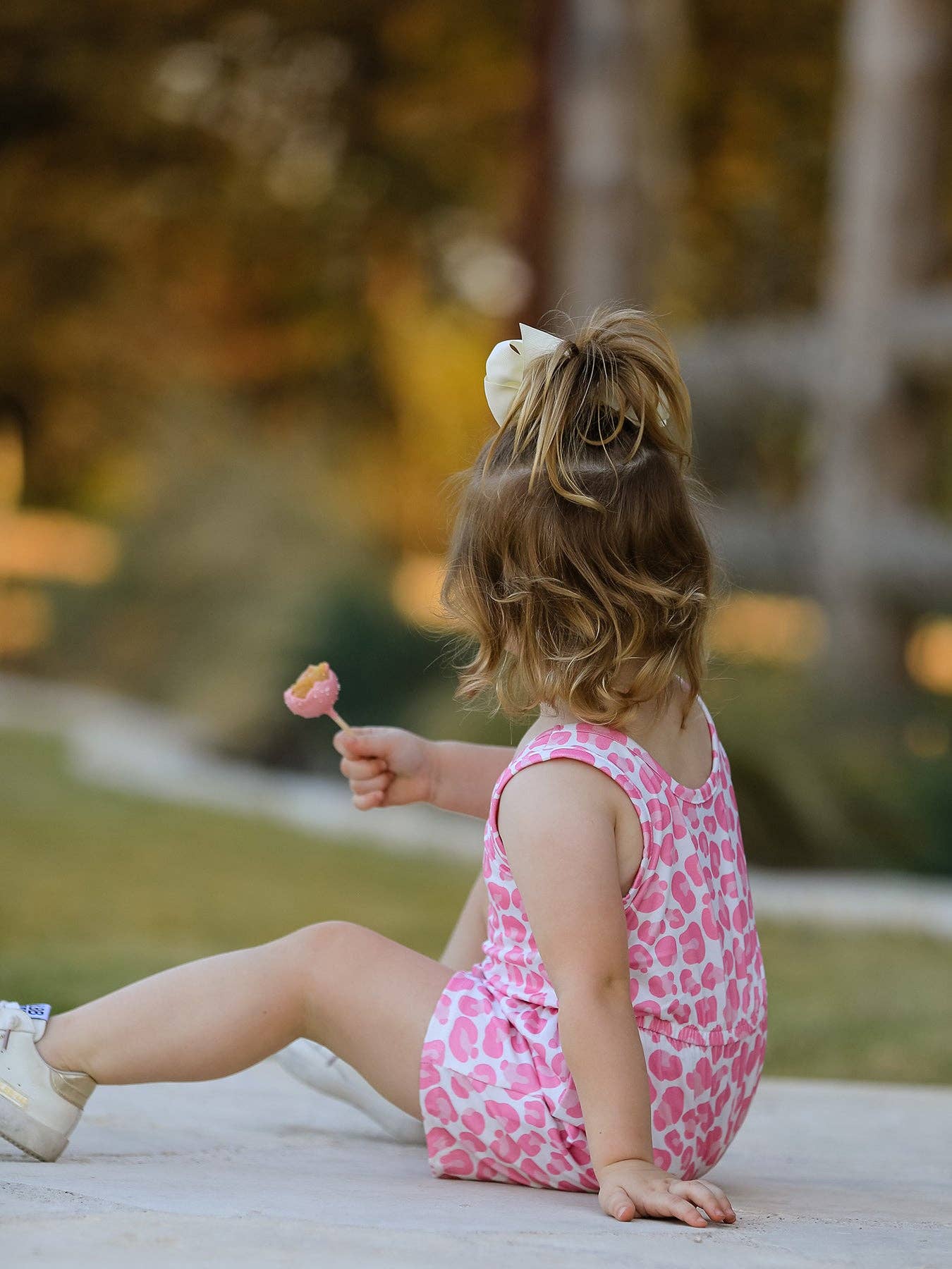 Rylee Faith Designs - Wholesale Dress Set - Baby - Leopard Striped Milk Silk 3-piece Jumpsuit Set6